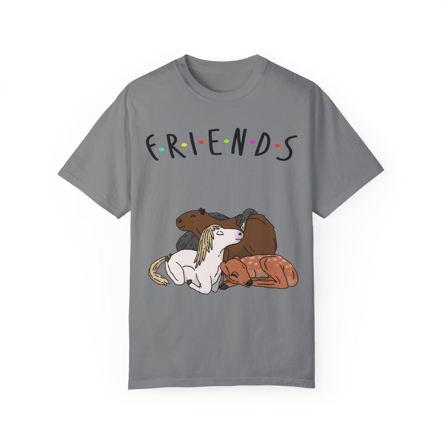 Capybara with Large Animals T-shirt