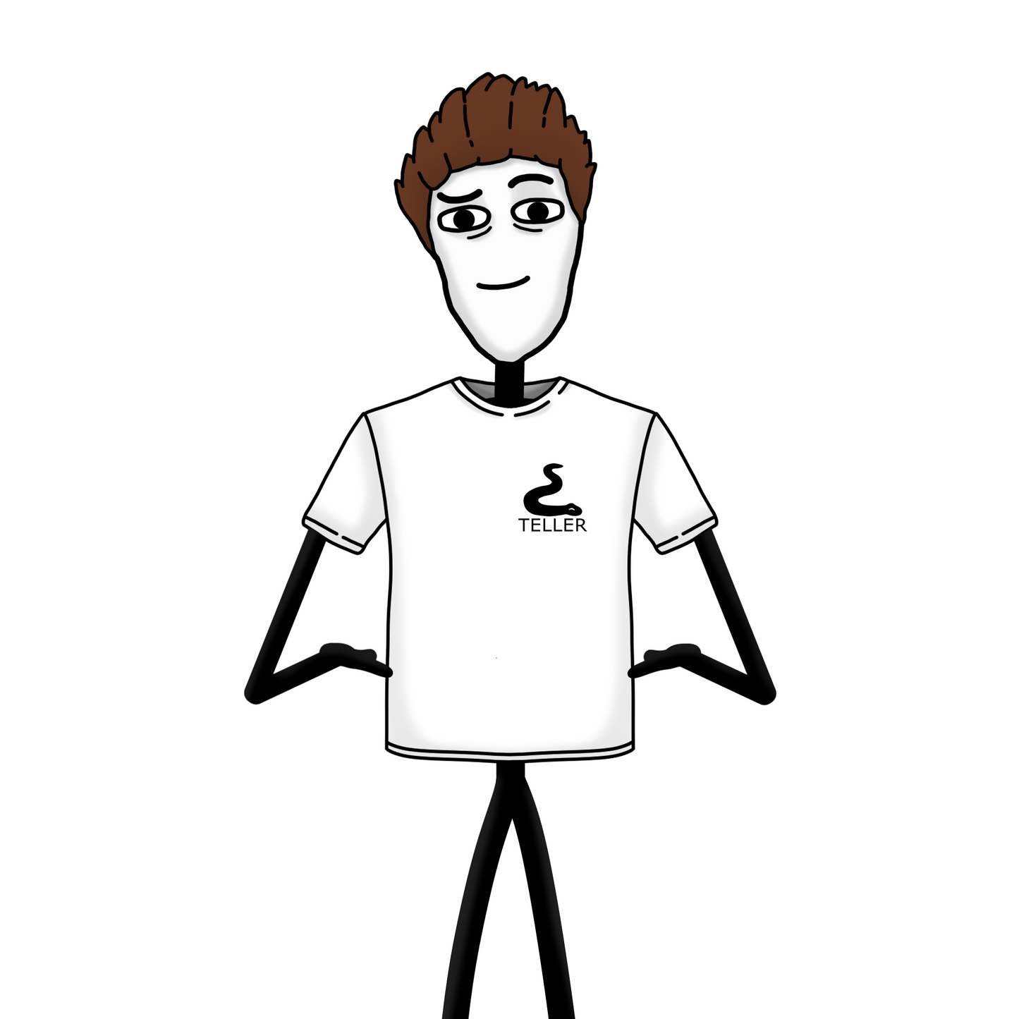 Official Teller T-shirt (black/white)